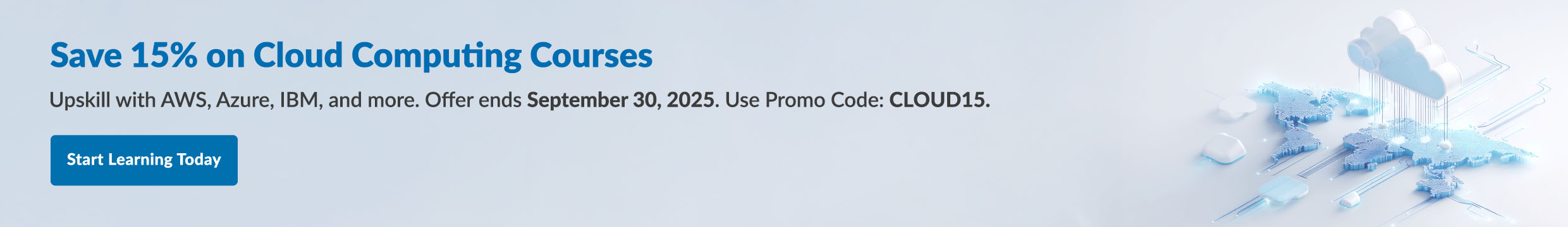 Cloud computing training promotion: Get 15% off with code CLOUD15. Valid through September 30, 2025.