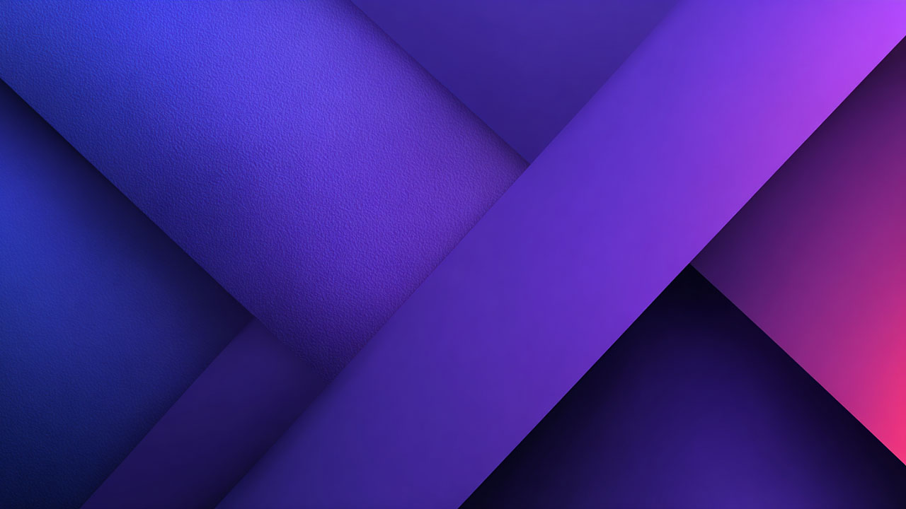 Dark purple geometric background with soft edge lighting.
