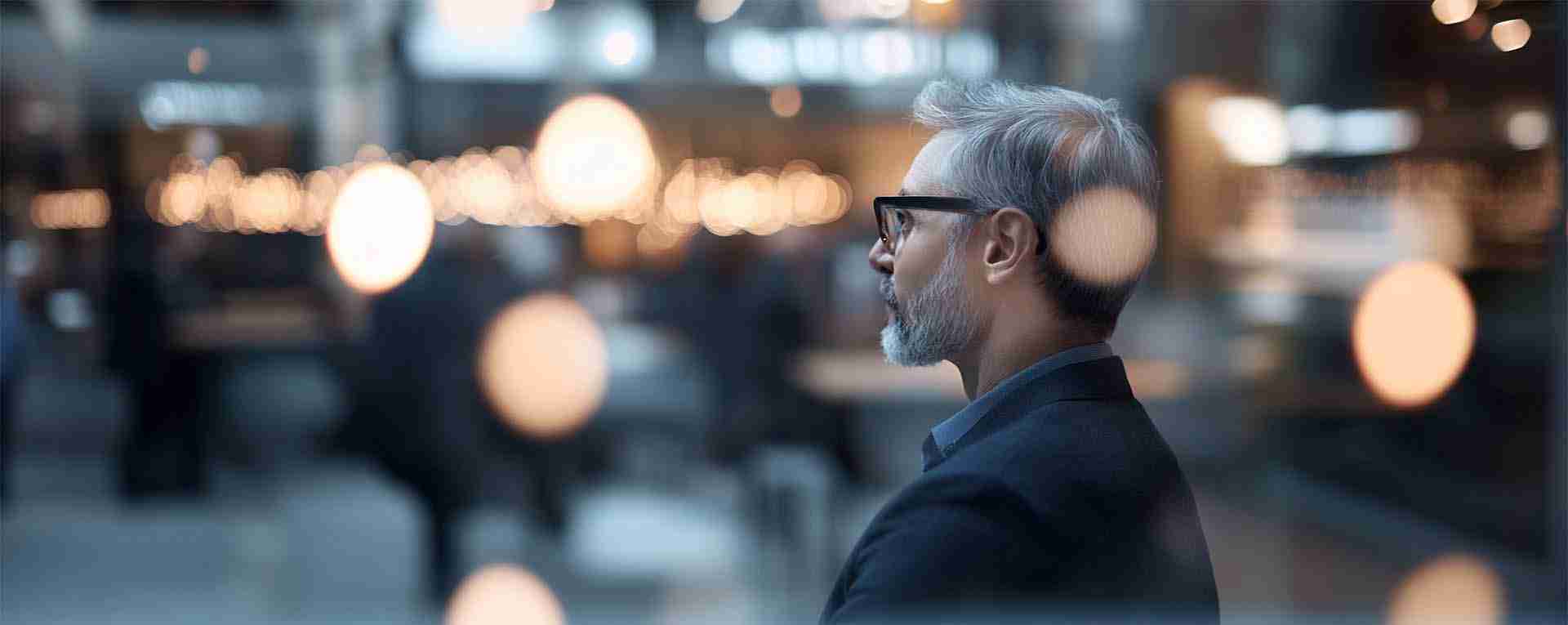Business professional actively using AI to enhance productivity