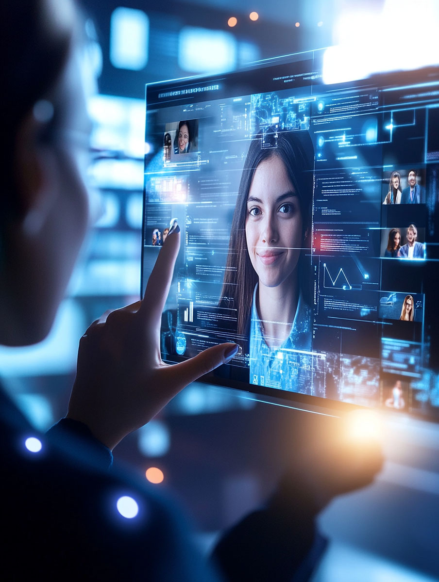 A professional onboarding session with a new hire, featuring a mentor guiding them through a digital training platform, symbolizing streamlined onboarding processes.