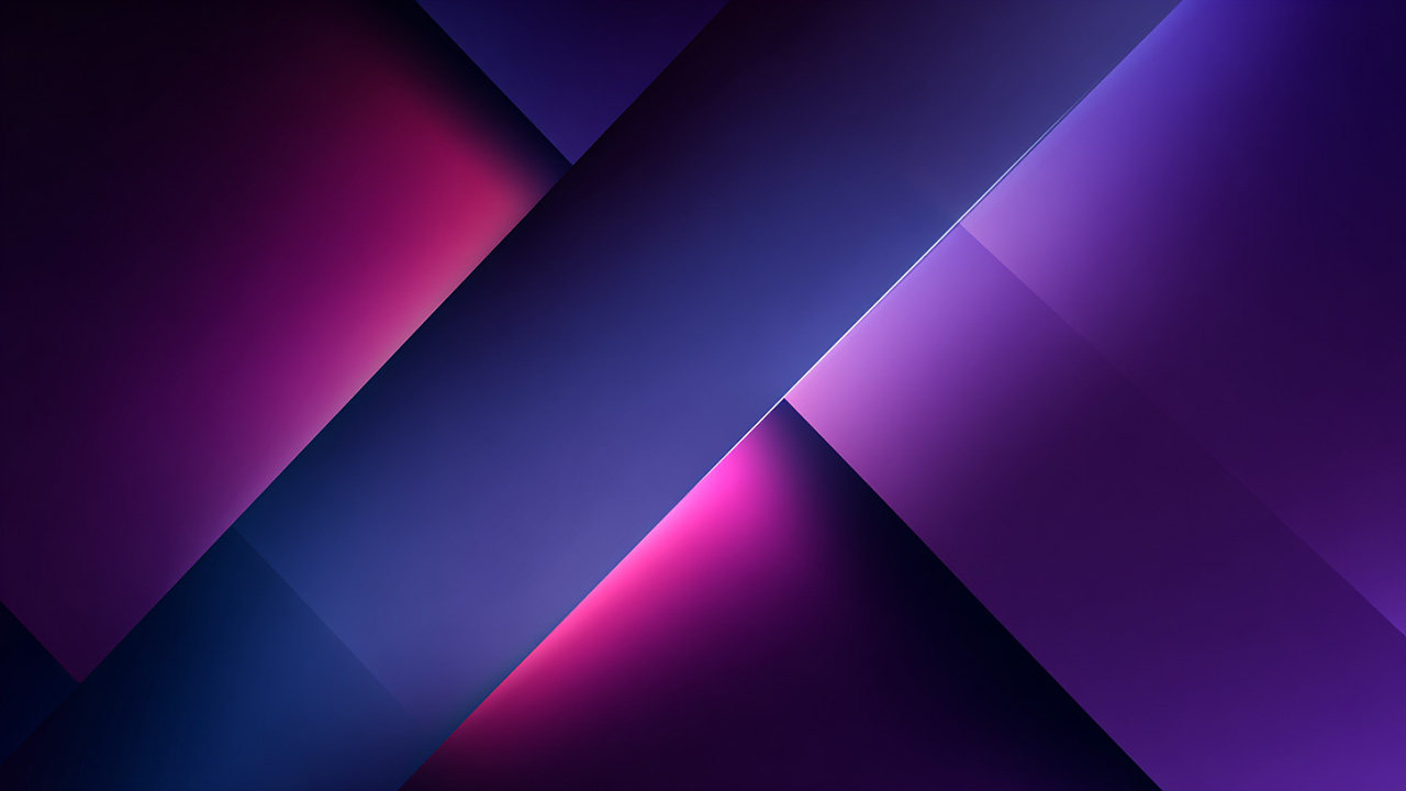 A dark purple geometric background accented with gentle, soft-edge lighting.